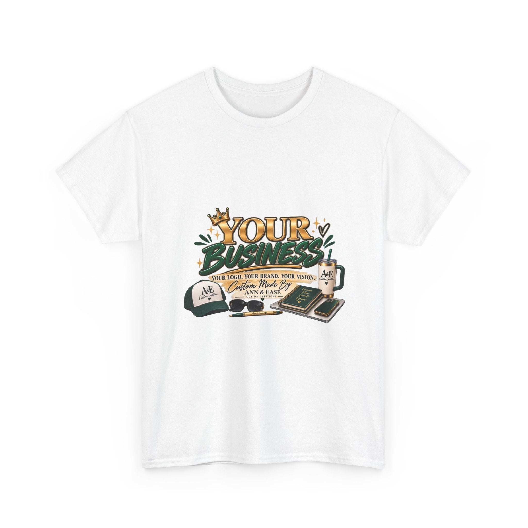 Supporting Small Businesses Tee — "Your Business" Custom Promo Shirt