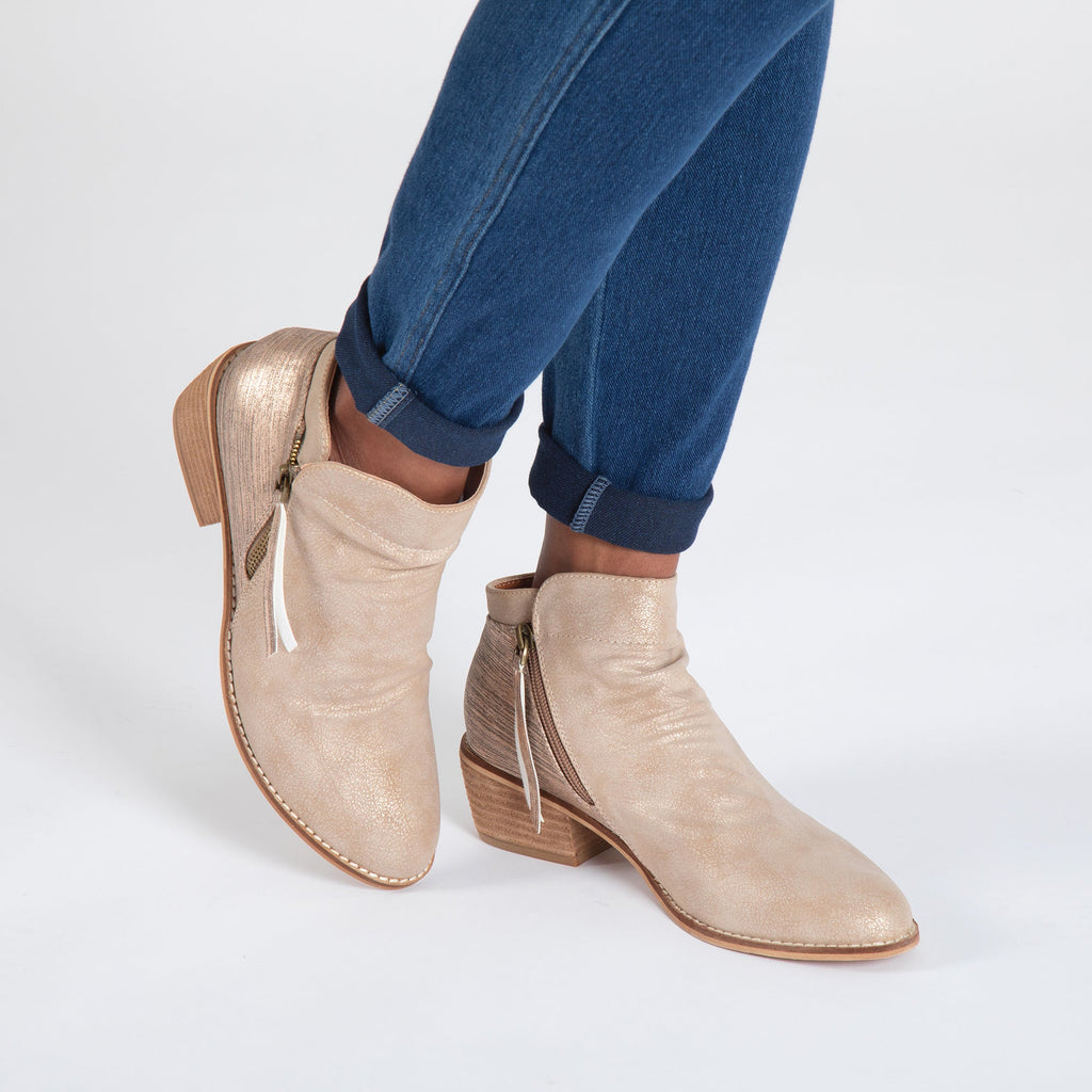 Botines Corkys Butternut con cremallera lateral