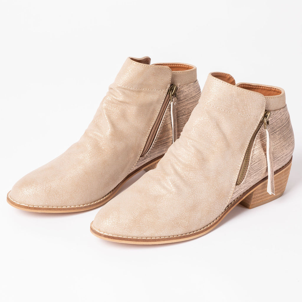 Botines Corkys Butternut con cremallera lateral