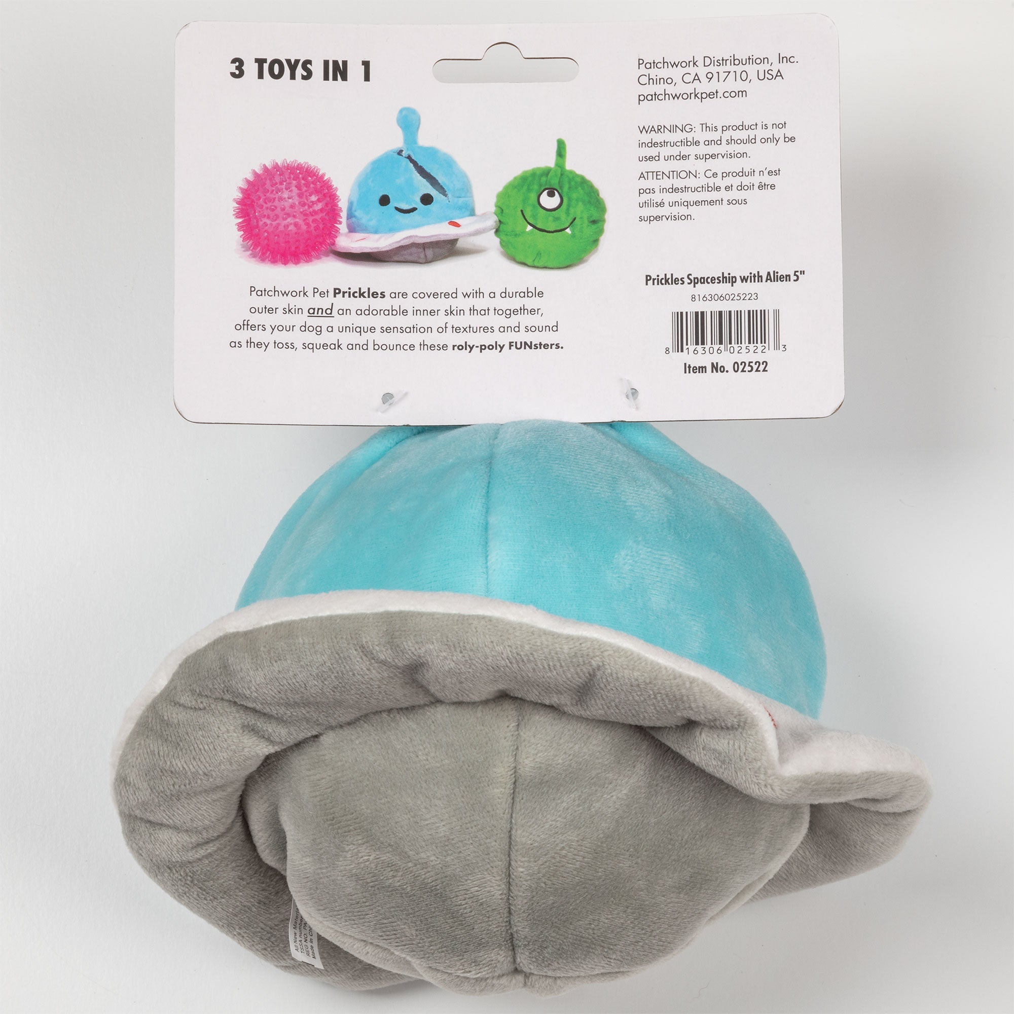 Patchwork Pet Spaceship with Alien 5-inch