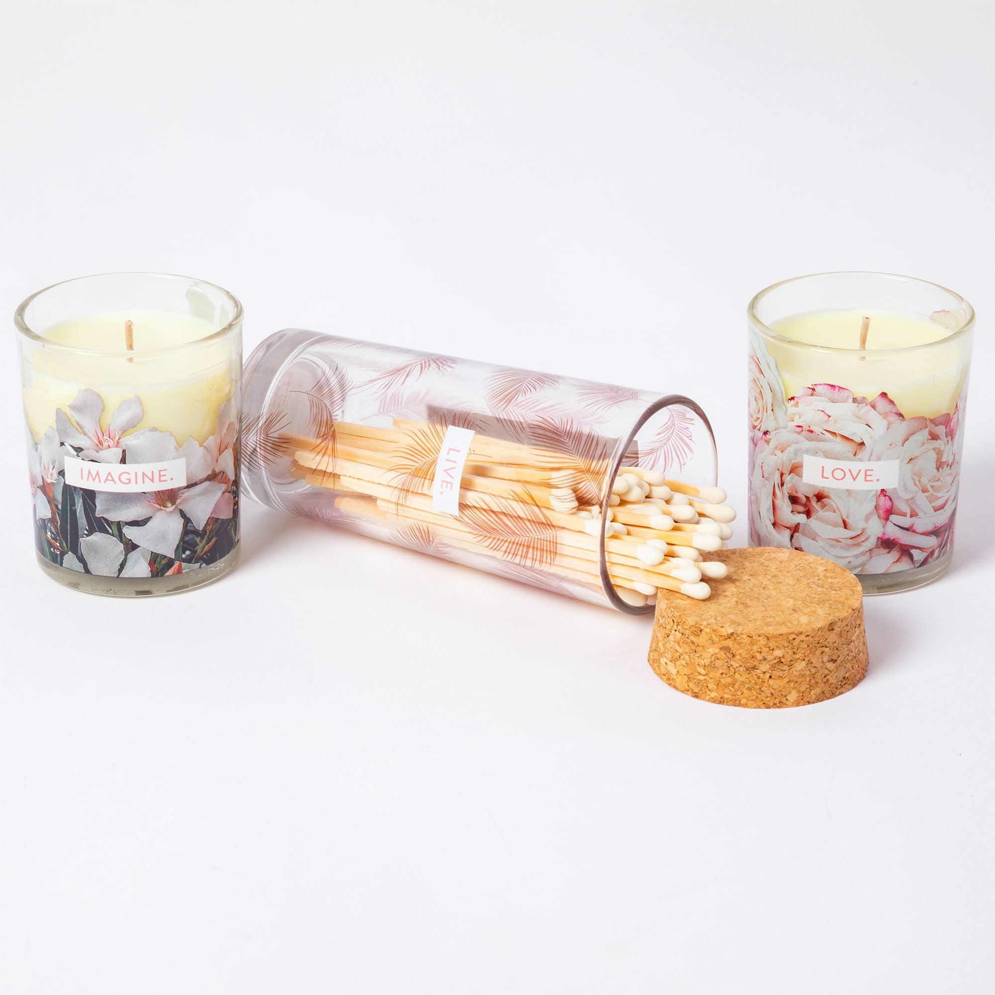 Set de regalo Velas en flor