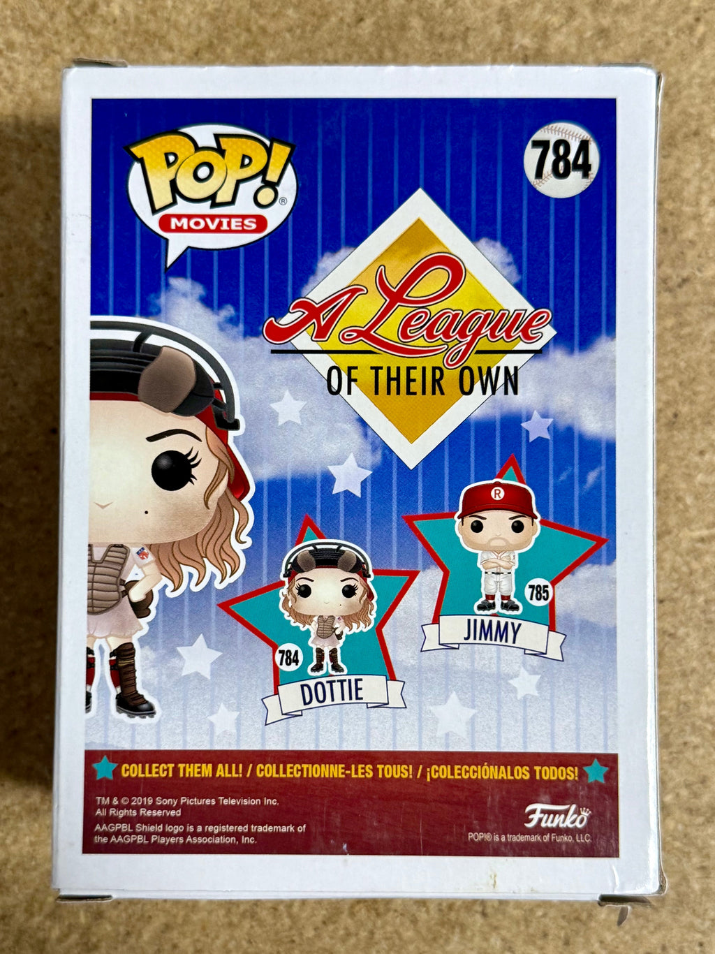 Geena Davis Signed Dottie Funko Pop! #784 A League Of Their Own With JSA COA