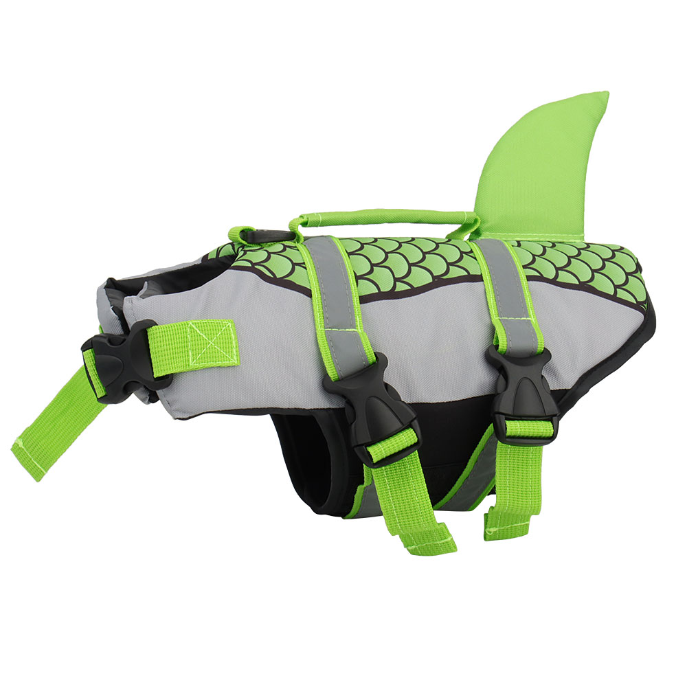 Dog Life Jacket with Rescue Handle — 5 Colors, Sizes XS–2XL