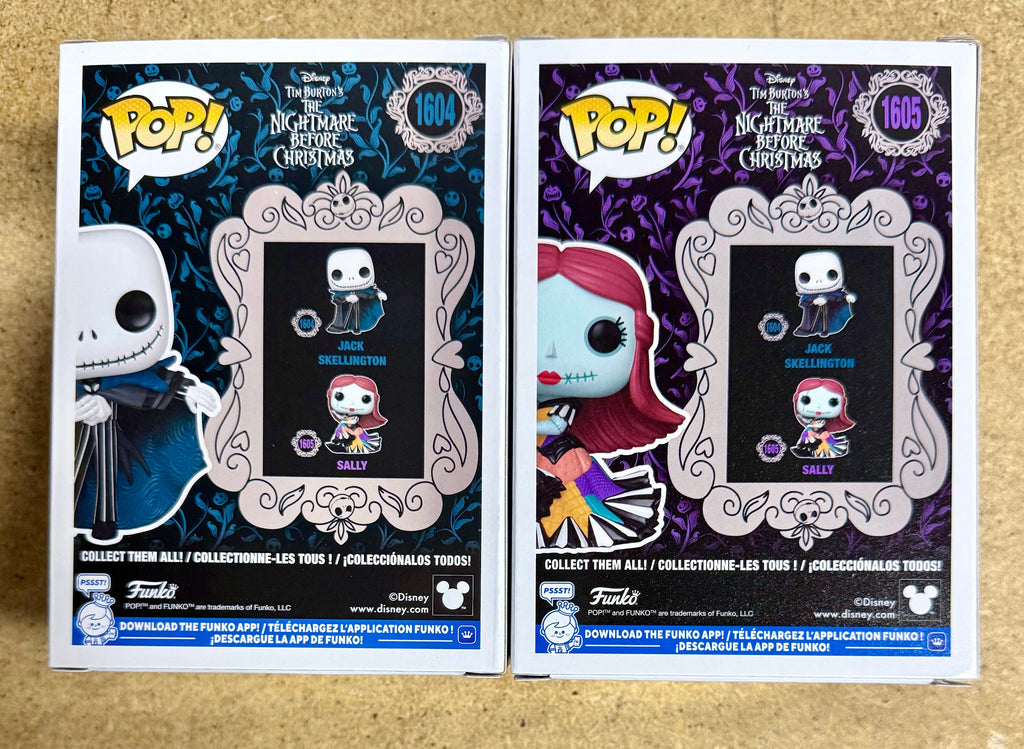 Funko Pop! Disney Jack y Sally (Couture) Pesadilla antes de Navidad 2025 Set de 2