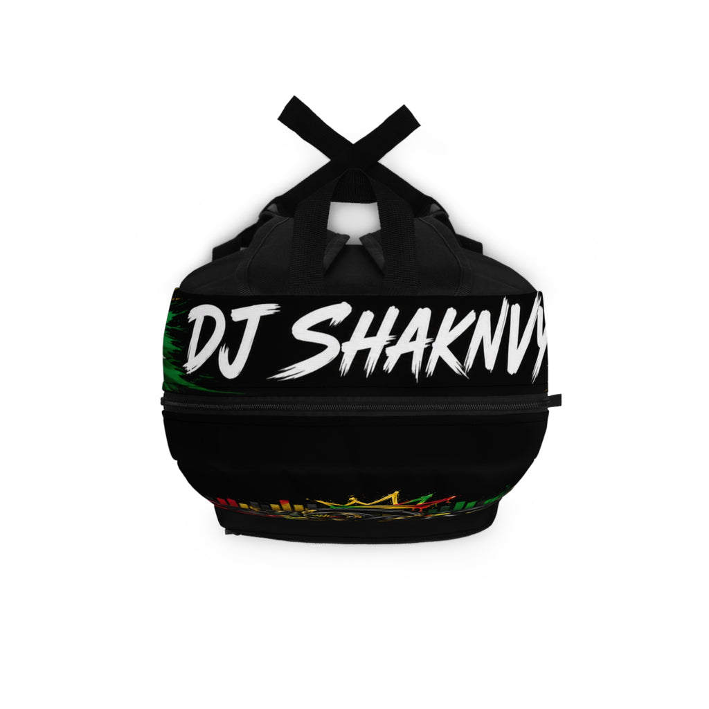 DJ ShaknVybz Reggae DJ Backpack – Colorful Turntable & Crown Music Rasta Design