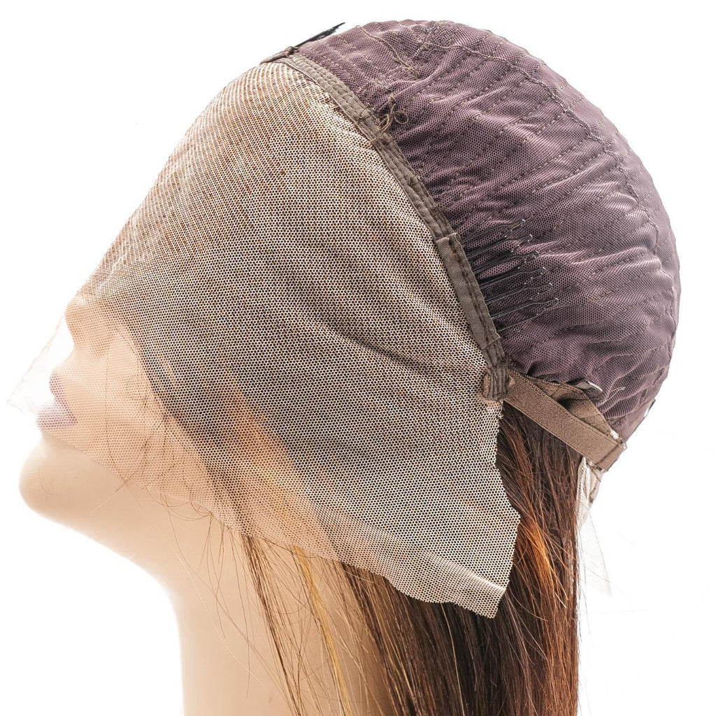 Peluca Bob de Cabello Humano 100% con Encaje Frontal Transparente 13x4 Buttercup