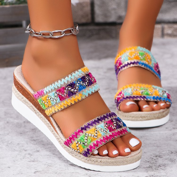Women's Woven Wedge Sandals