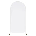 Funda para Soporte de Arco de 3.28x6.56FT Blanco Spandex Elástico de Doble Cara para Boda, Cumpleaños, Ceremonia, Decoración
