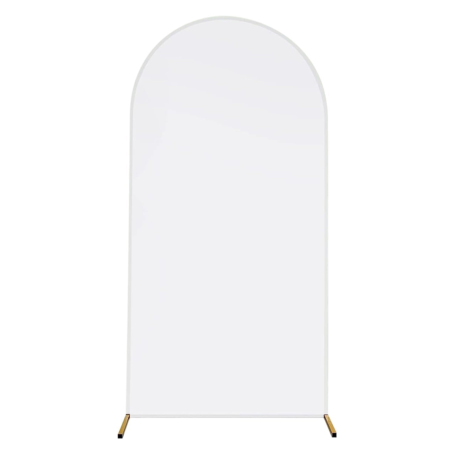Funda para Soporte de Arco de 3.28x6.56FT Blanco Spandex Elástico de Doble Cara para Boda, Cumpleaños, Ceremonia, Decoración