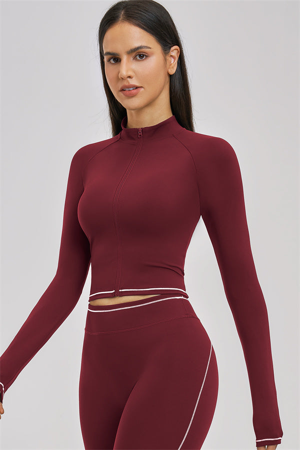 Conjunto de 3 piezas de chaqueta, top corto y pantalón corto Unbound