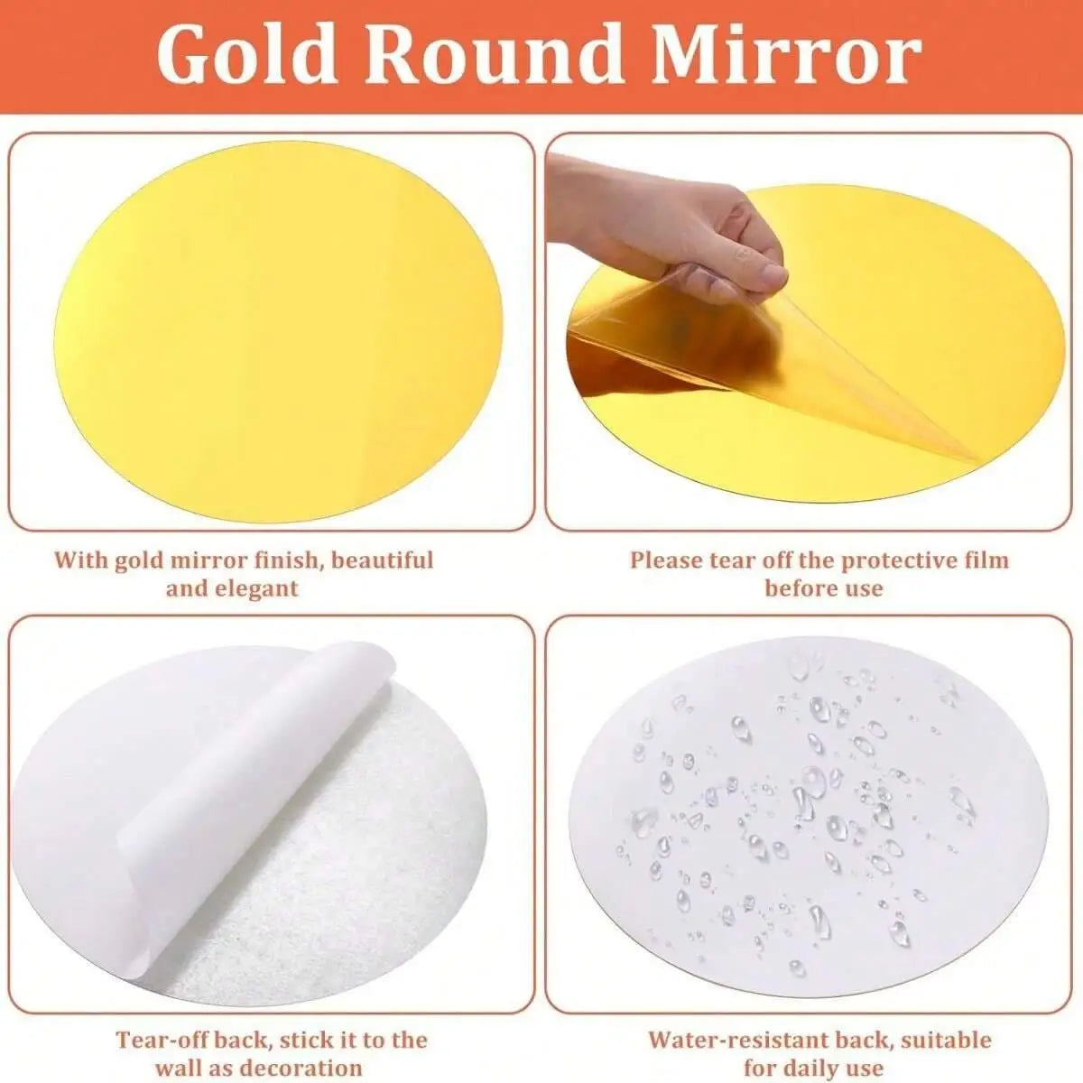 10PCS Acrylic Centerpieces for Wall Wedding Table Candle Plate Round Mirror Tray Party Decoration