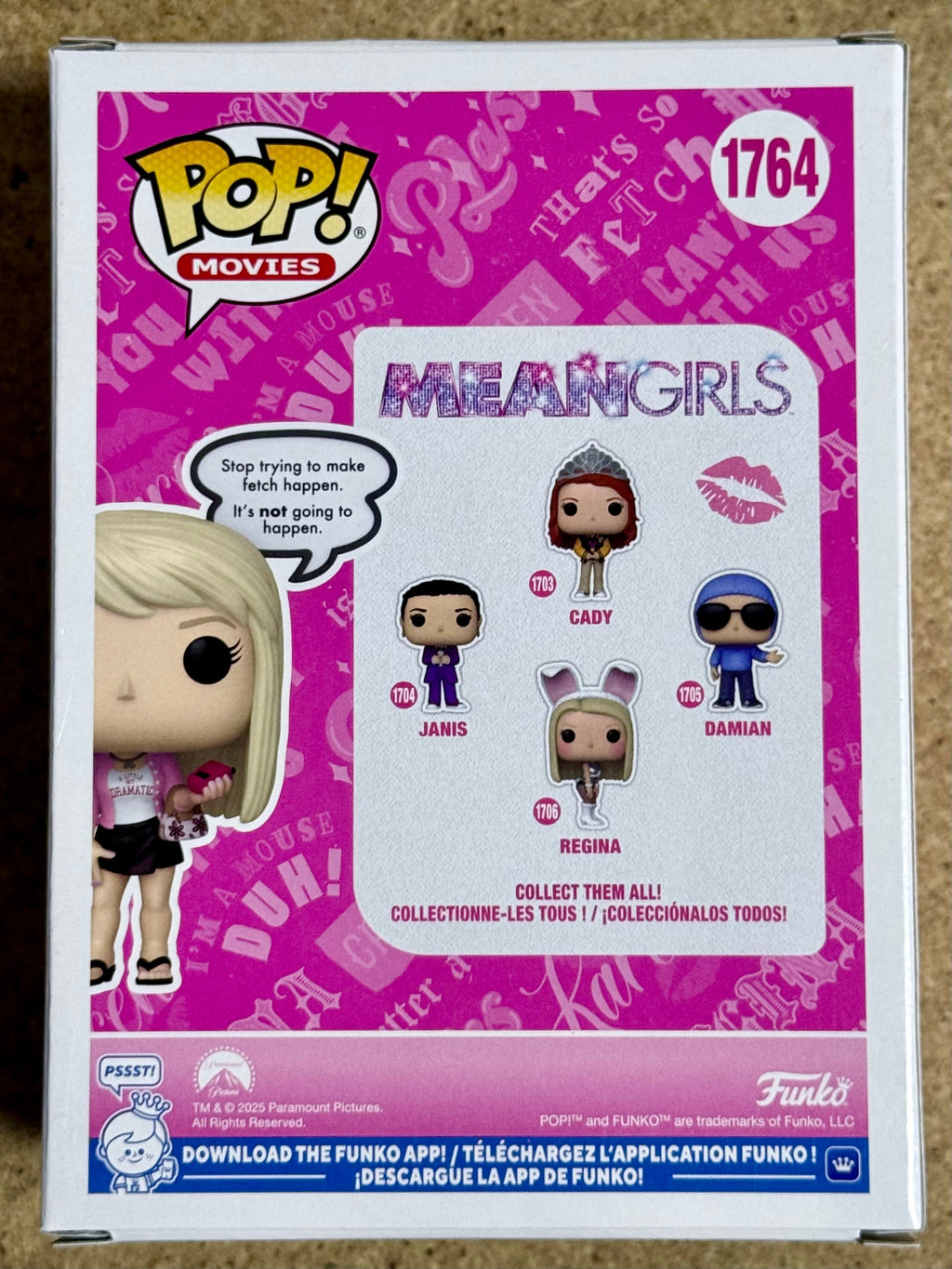 Funko Pop! Movies Regina George (Fetch Word Bubble) #1764 Mean Girls 2025