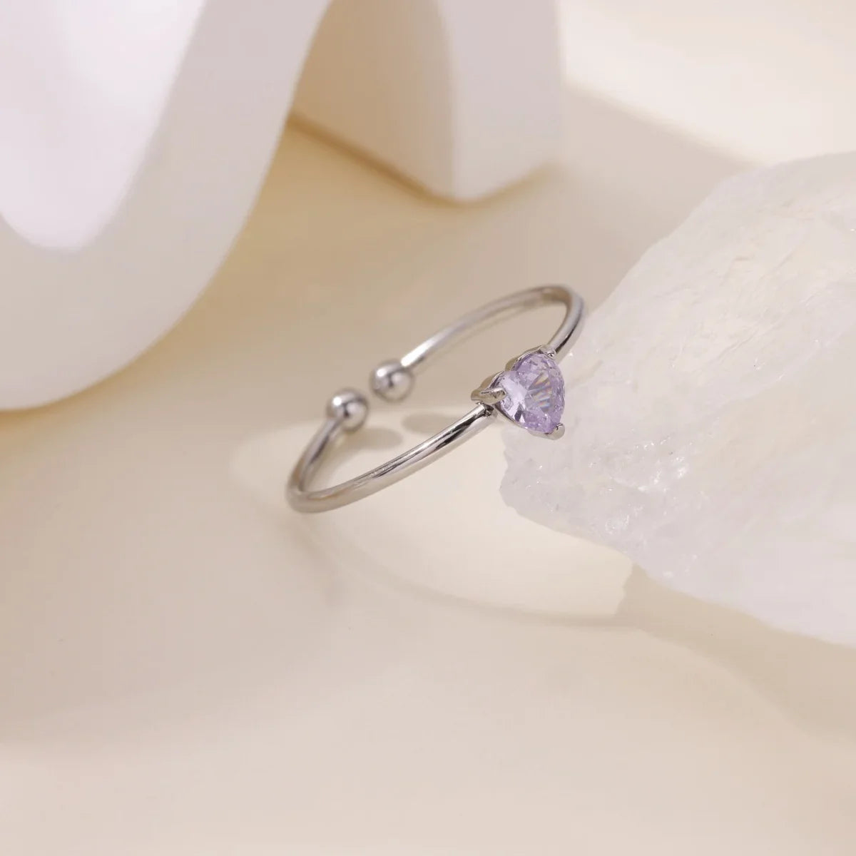 Anillos de corazón con circonita cúbica colorida de 2025 para mujer, joyería de anillo de princesa de acero inoxidable delicado de moda, regalo de boda