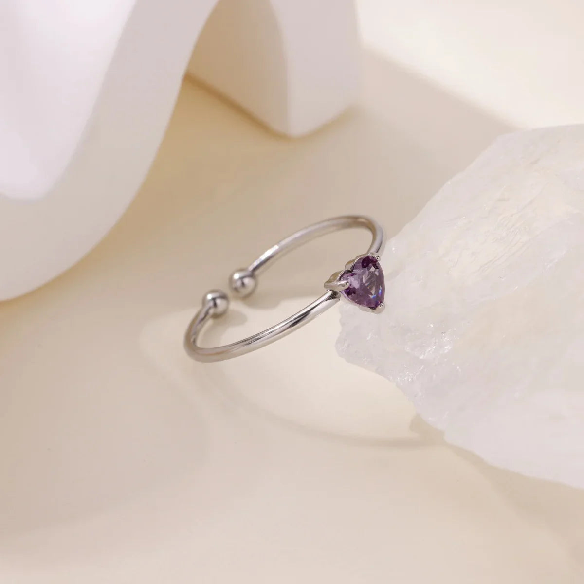Anillos de corazón con circonita cúbica colorida de 2025 para mujer, joyería de anillo de princesa de acero inoxidable delicado de moda, regalo de boda