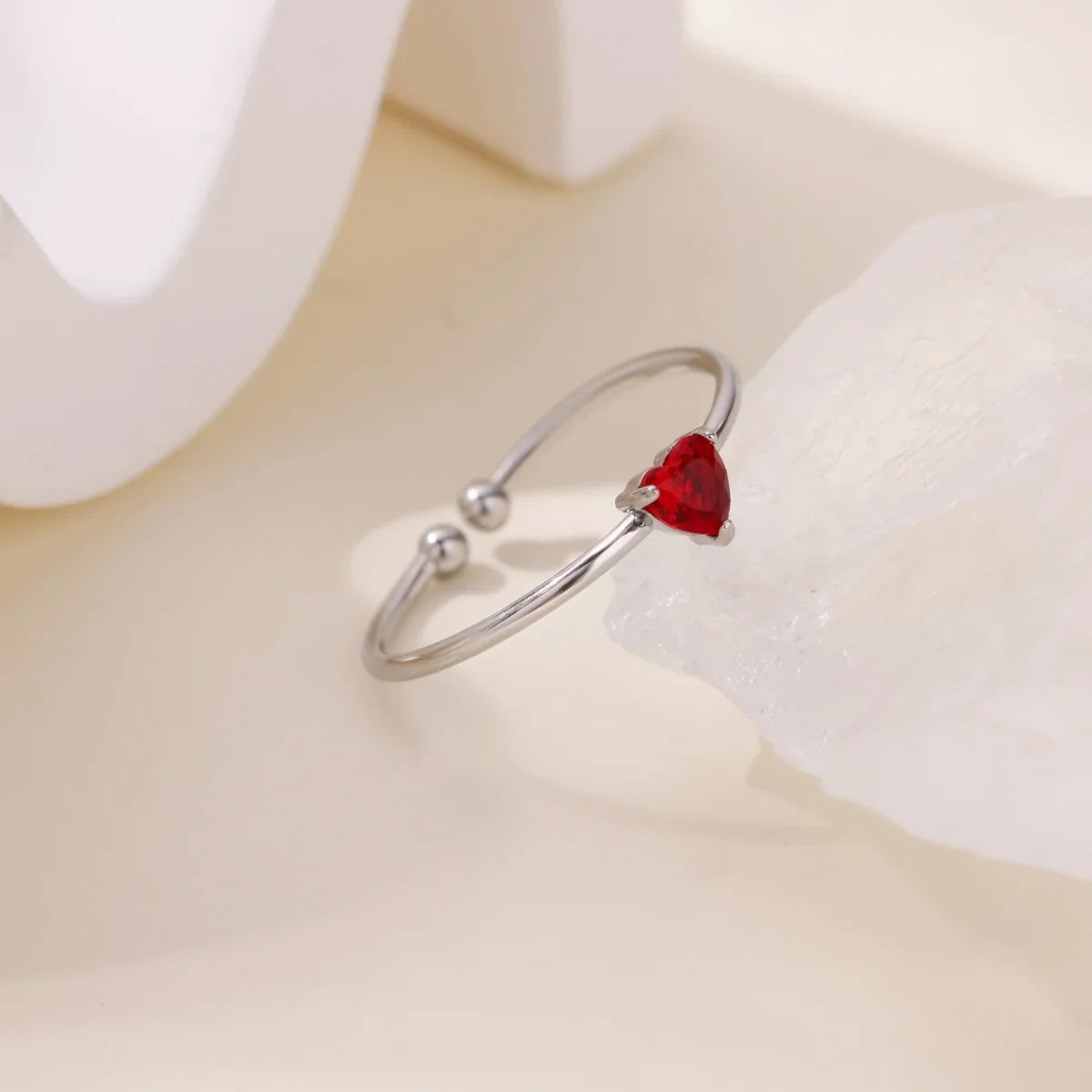 Anillos de corazón con circonita cúbica colorida de 2025 para mujer, joyería de anillo de princesa de acero inoxidable delicado de moda, regalo de boda