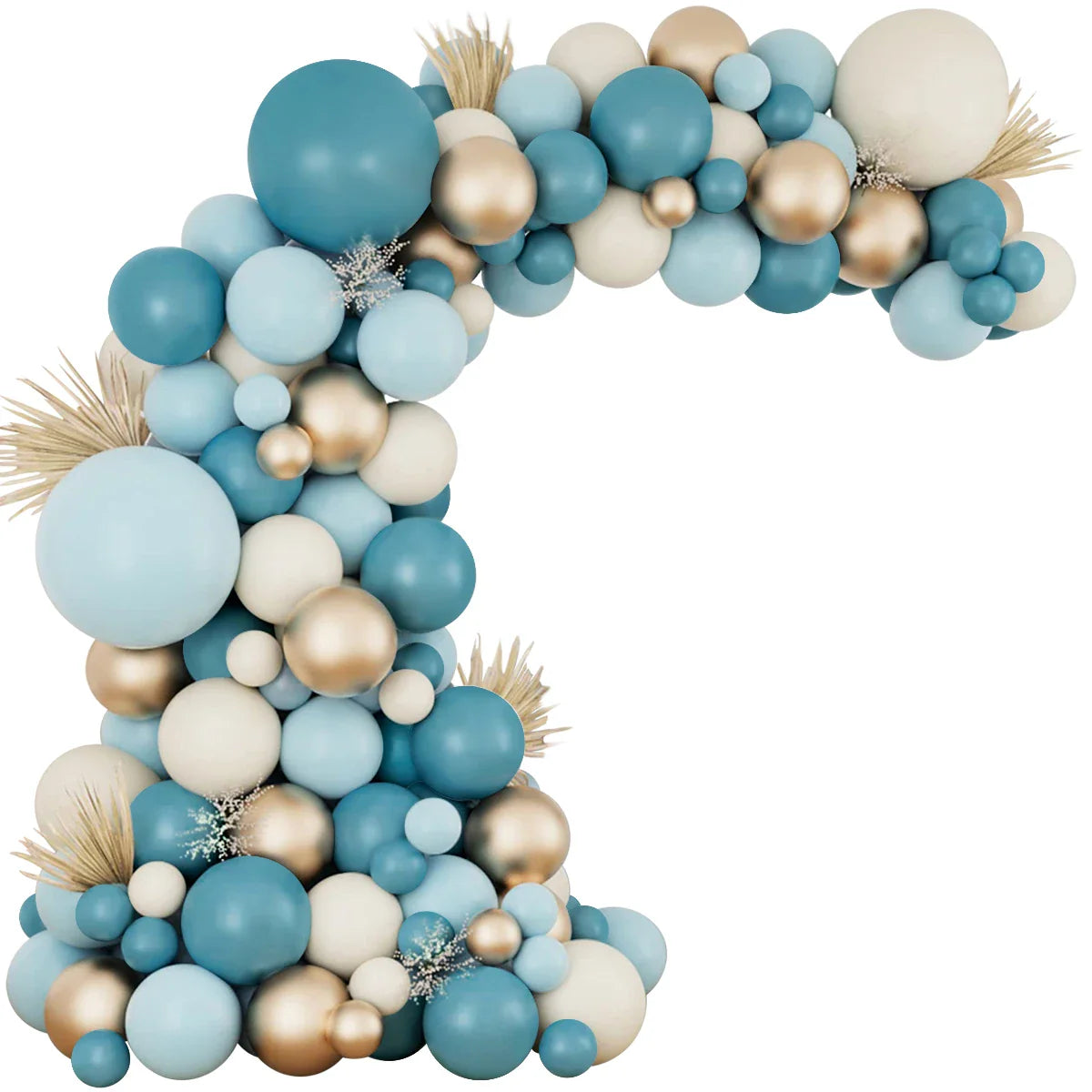Kit de arco de guirnalda de globos azules para decoración de bodas, cumpleaños, fiestas infantiles, baby shower, revelación de género, bautizo, decoración con globos.