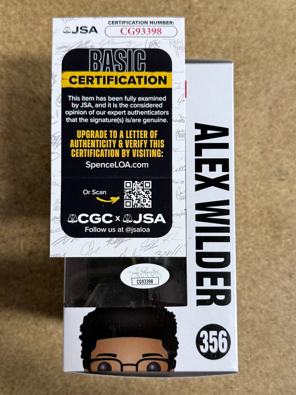 Rhenzy Feliz Autographed Marvel Runaways Alex Wilder Funko Pop! #356 con COA de JSA