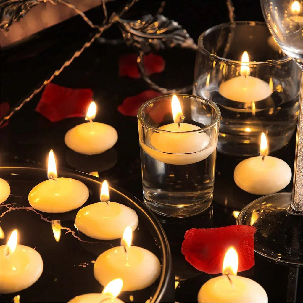 Mini Floating Candles Romantic Valentine'S Day Birthday Party Decoration Ideal for Weddings Festive Occasions Home Favors