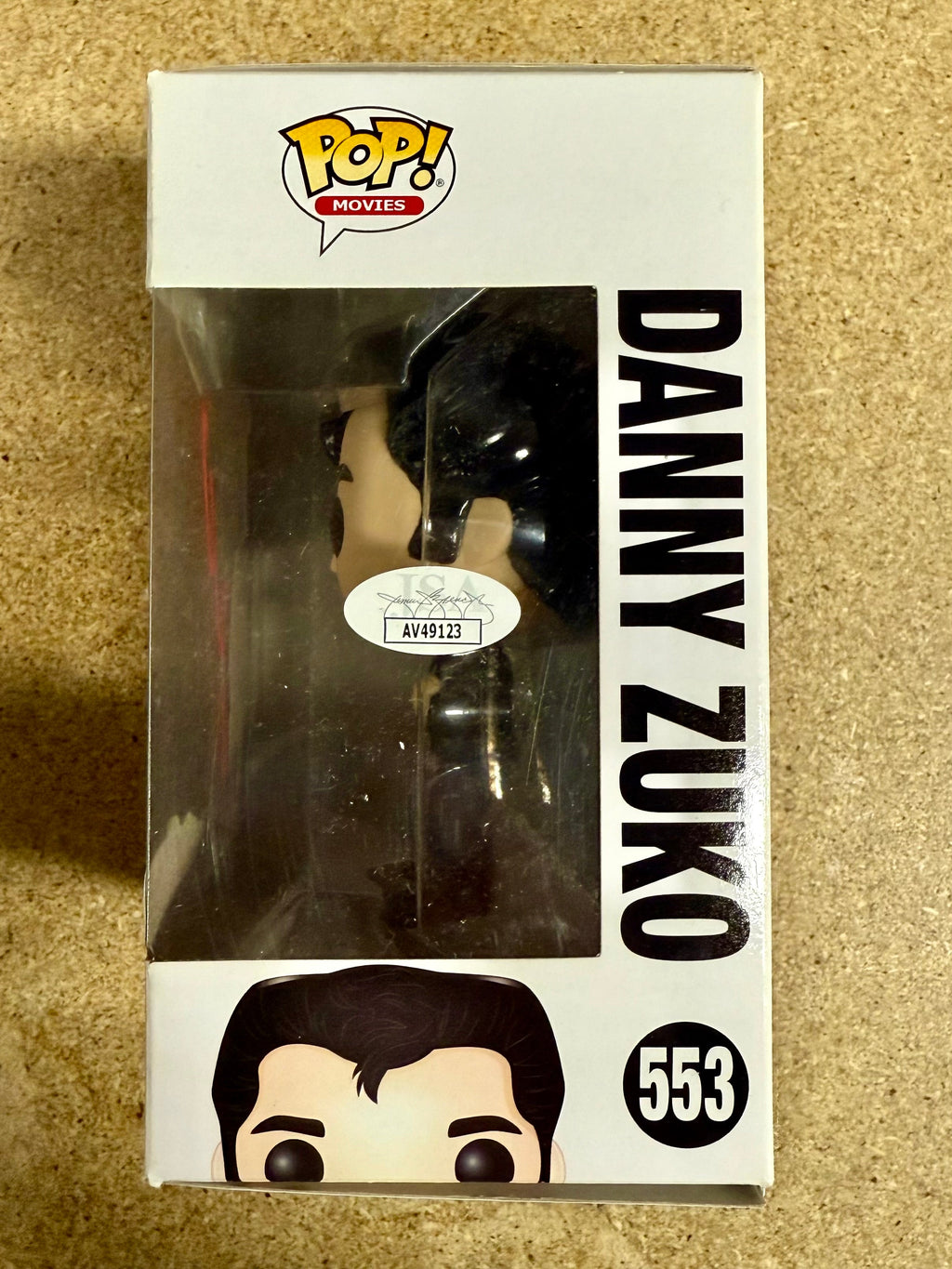 Funko Pop! de John Travolta (Danny Zuko de Grease) #553 autografiado y con certificado JSA