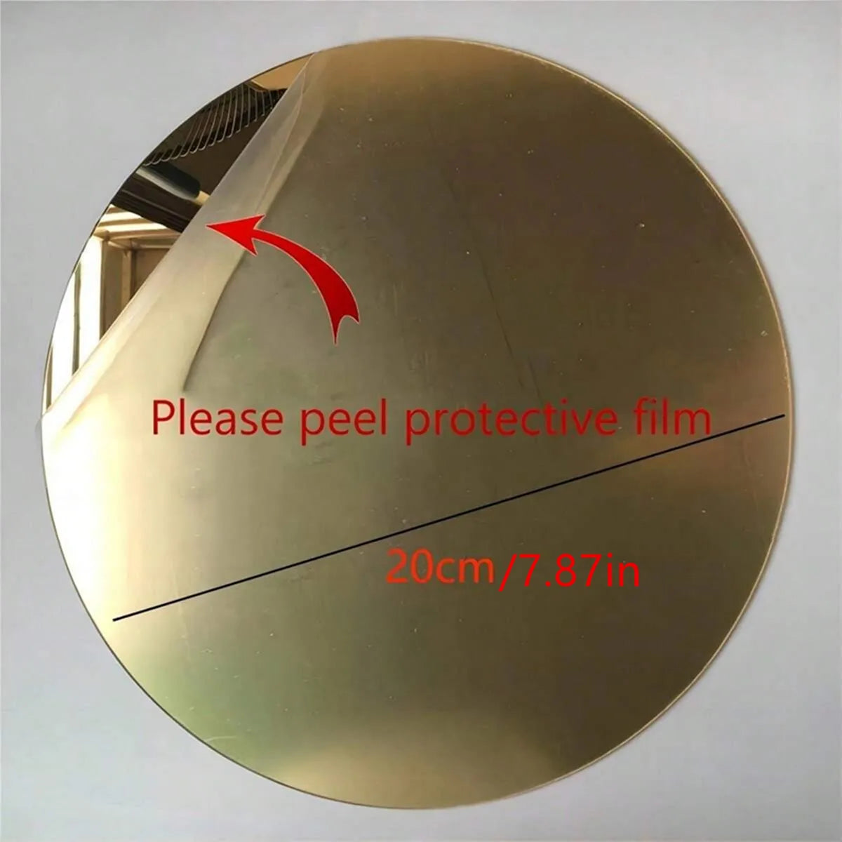 10PCS Acrylic Centerpieces for Wall Wedding Table Candle Plate Round Mirror Tray Party Decoration