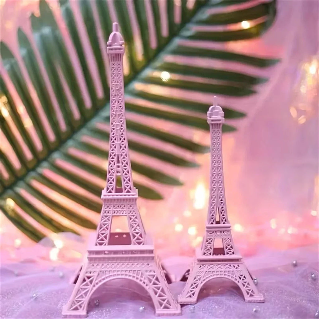 1pc Eiffel Tower Iron Model Art Pink Home Office Decor French-Inspired Gift for Valentine's Day Anniversaries Party Favor