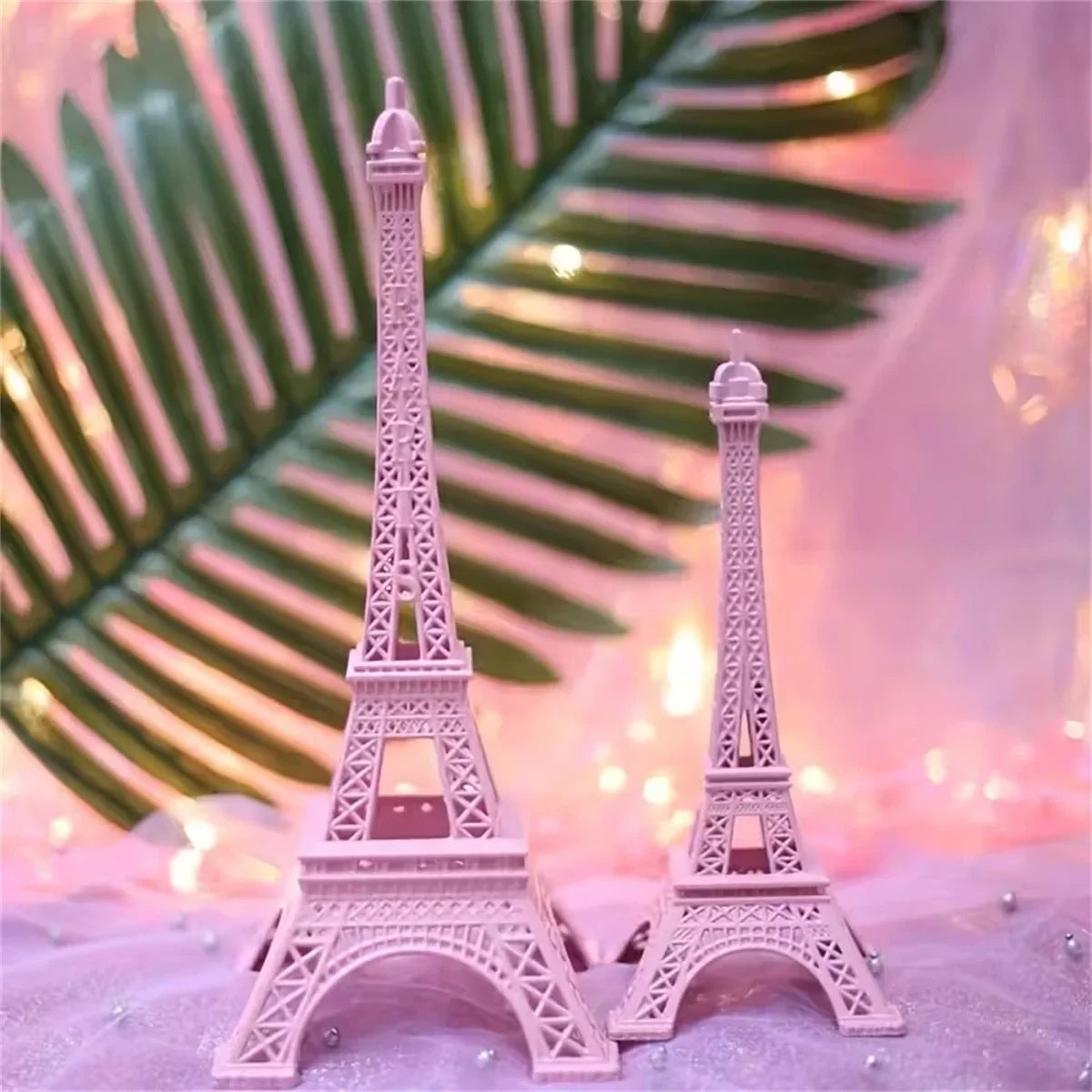 1pc Eiffel Tower Iron Model Art Pink Home Office Decor French-Inspired Gift for Valentine's Day Anniversaries Party Favor