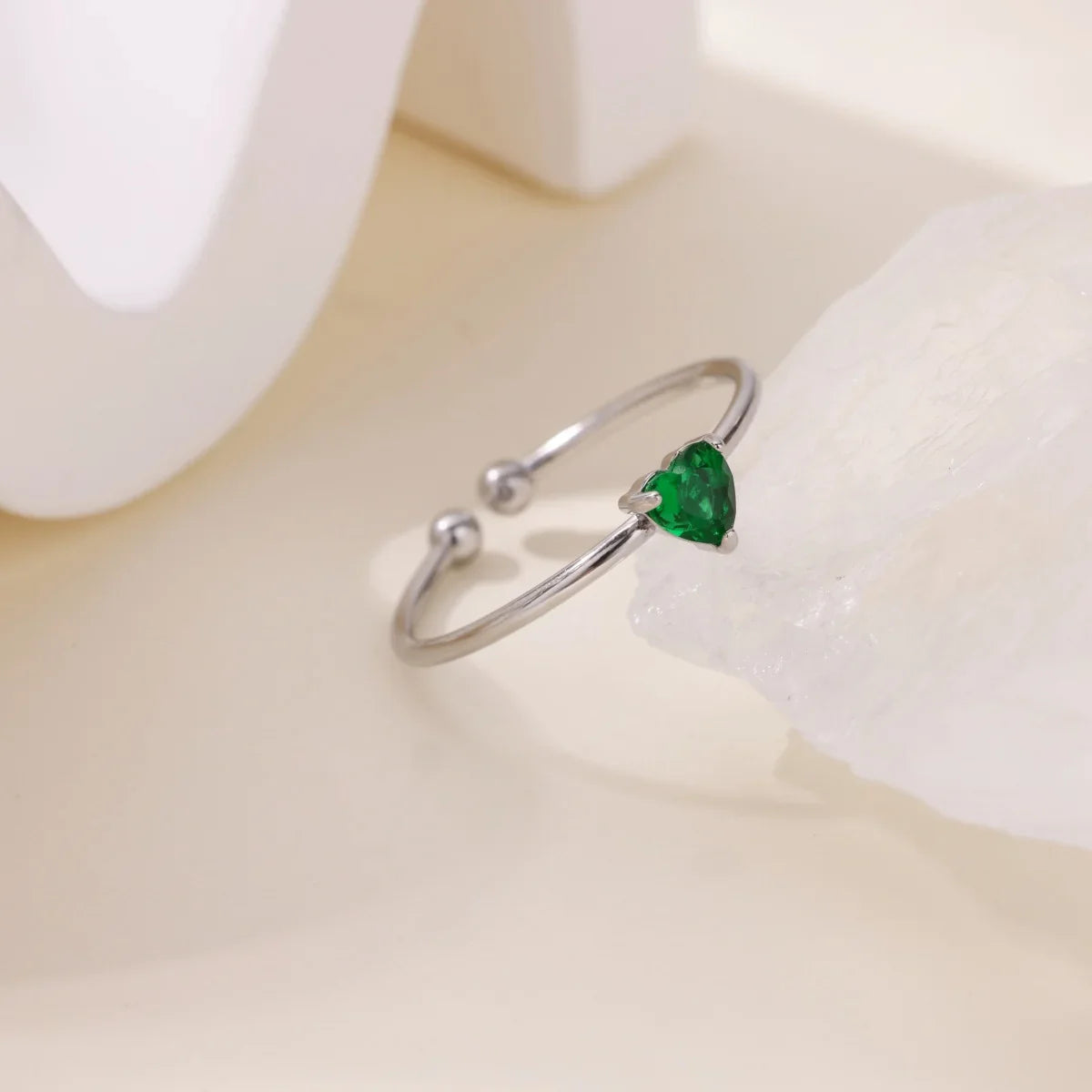 Anillos de corazón con circonita cúbica colorida de 2025 para mujer, joyería de anillo de princesa de acero inoxidable delicado de moda, regalo de boda