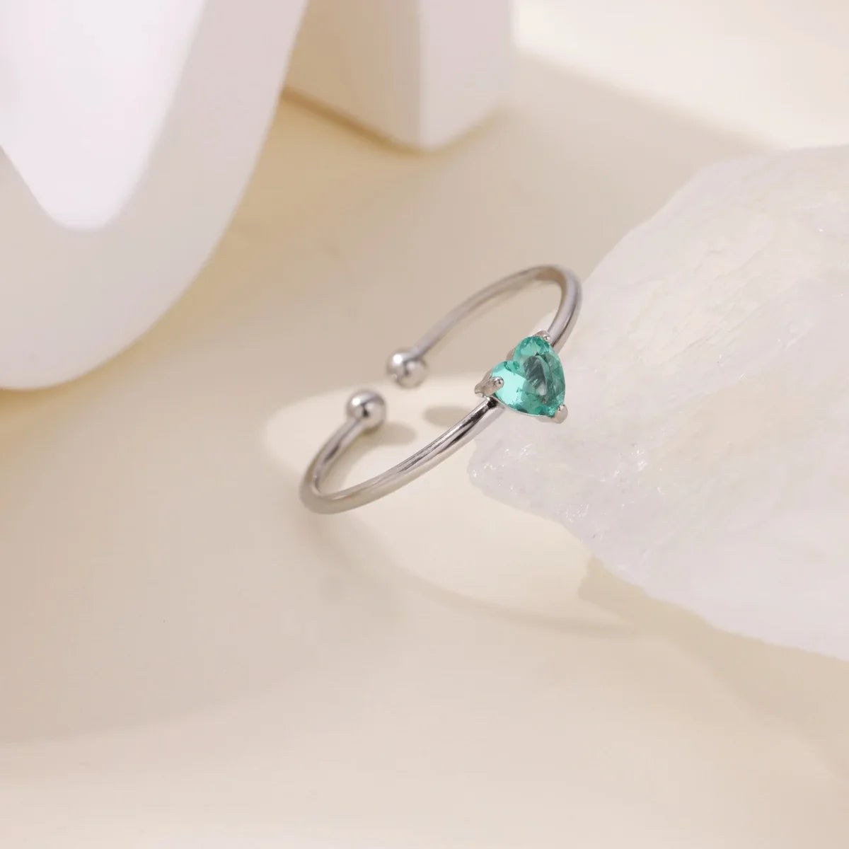 Anillos de corazón con circonita cúbica colorida de 2025 para mujer, joyería de anillo de princesa de acero inoxidable delicado de moda, regalo de boda