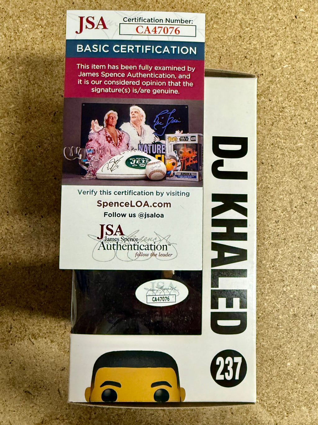 DJ Khaled Funko Pop #237 "We The Best" autografiado con JSA COA Blessed 2021