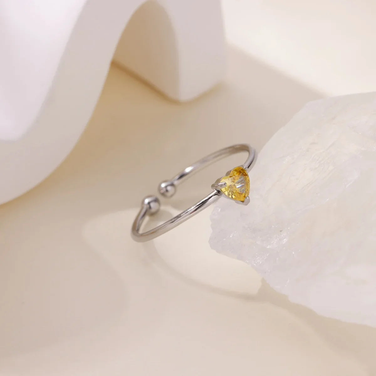 Anillos de corazón con circonita cúbica colorida de 2025 para mujer, joyería de anillo de princesa de acero inoxidable delicado de moda, regalo de boda