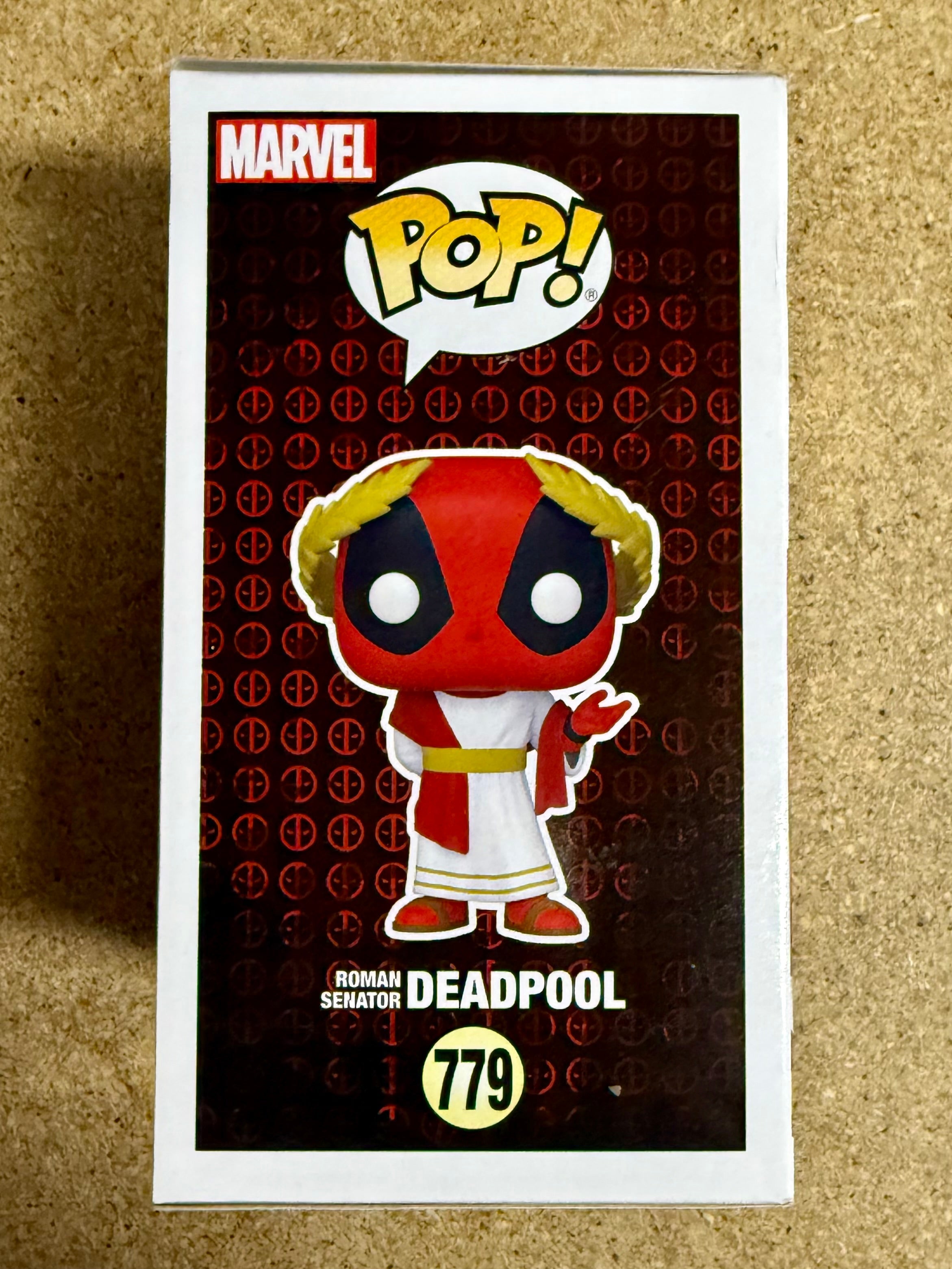 TJ Miller "Weasel" Firmado Senador Romano Deadpool Funko Pop #779 con COA de JSA