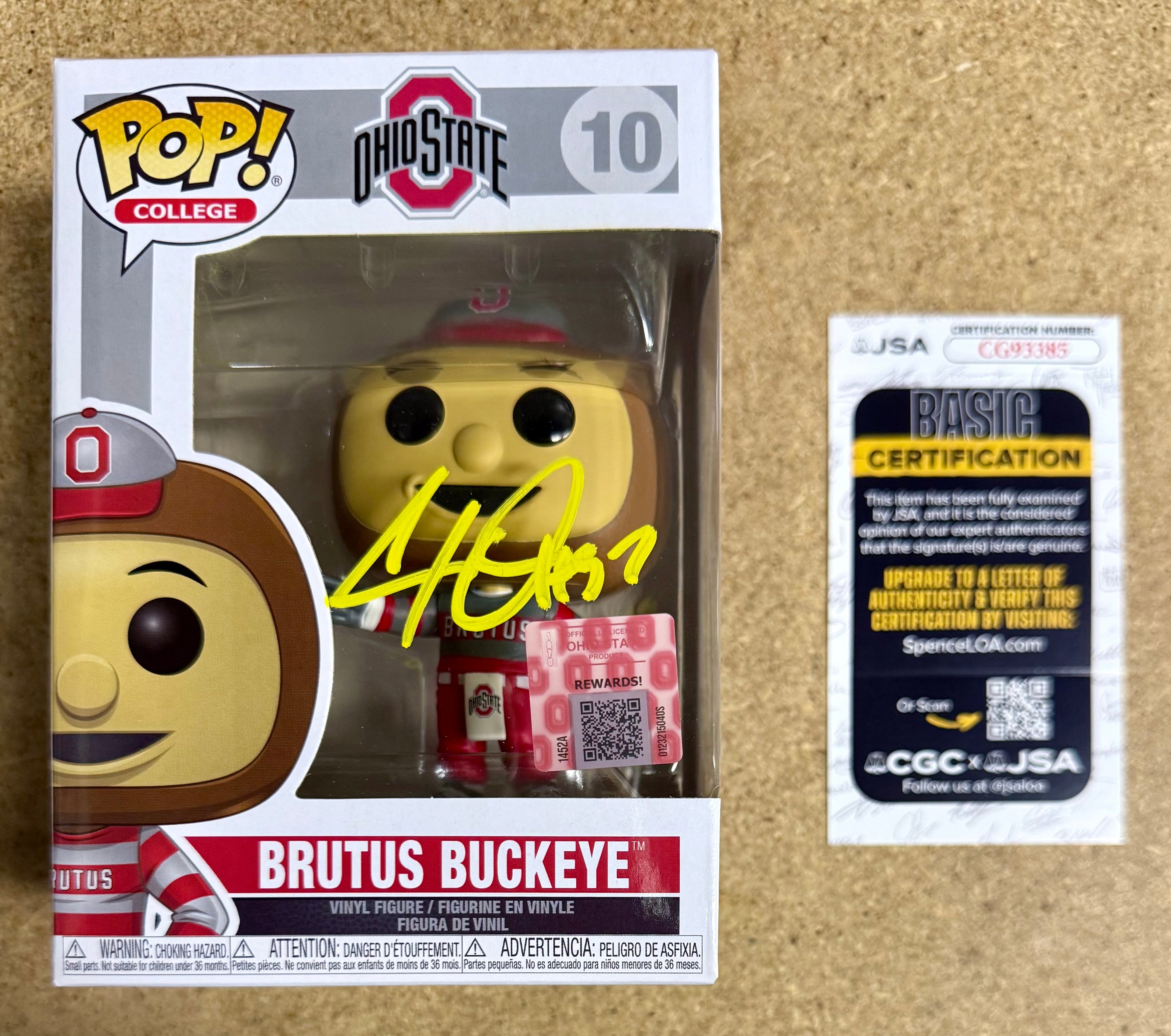 Cam Heyward línea defensiva de Ohio State, Funko Pop! #10, autografiado, con certificado de autenticidad de JSA