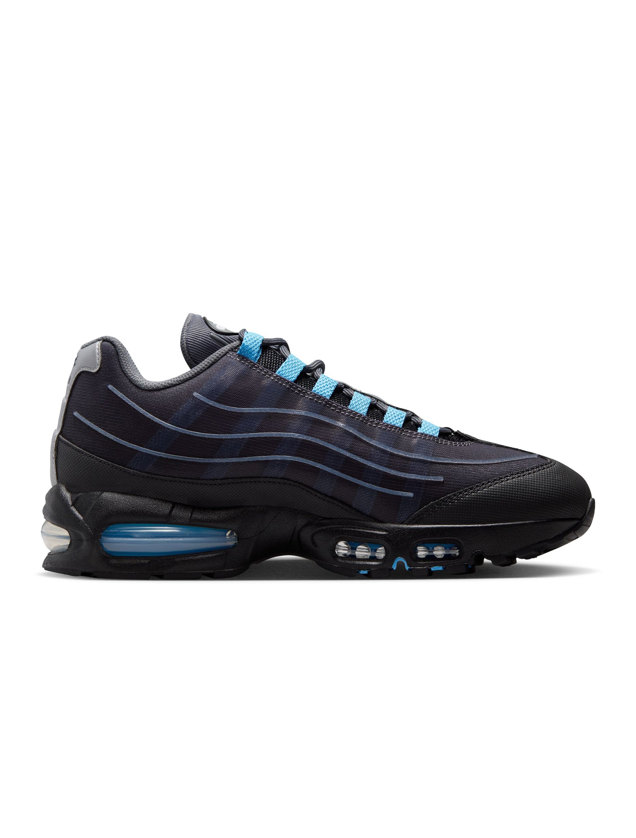 Nike Mens Air Max 95 Tech - Black/University Blue