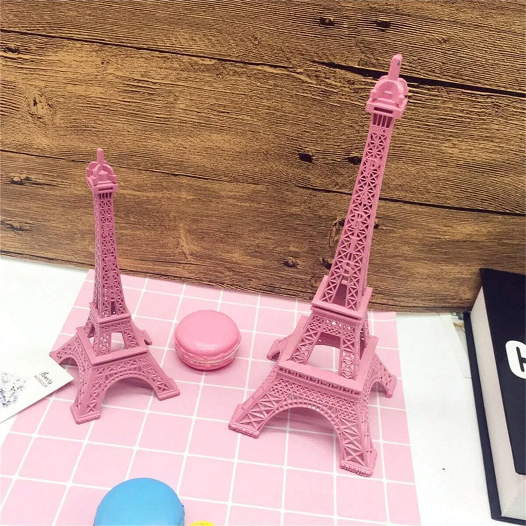 1pc Eiffel Tower Iron Model Art Pink Home Office Decor French-Inspired Gift for Valentine's Day Anniversaries Party Favor
