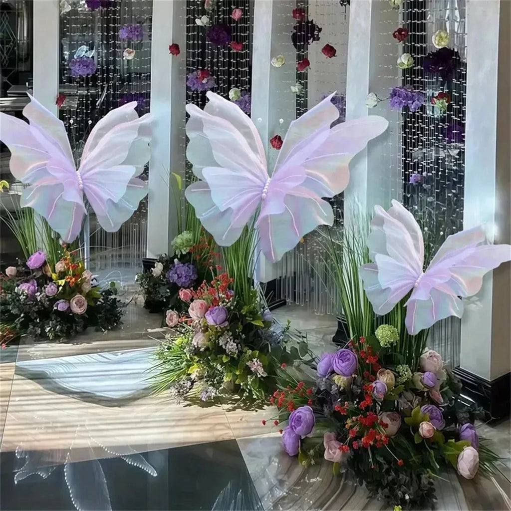 Decoración de pared 3D de mariposa, mariposa artificial para boda, baby shower, fiesta de cumpleaños, suministros de decoración de fiesta de bricolaje, regalo