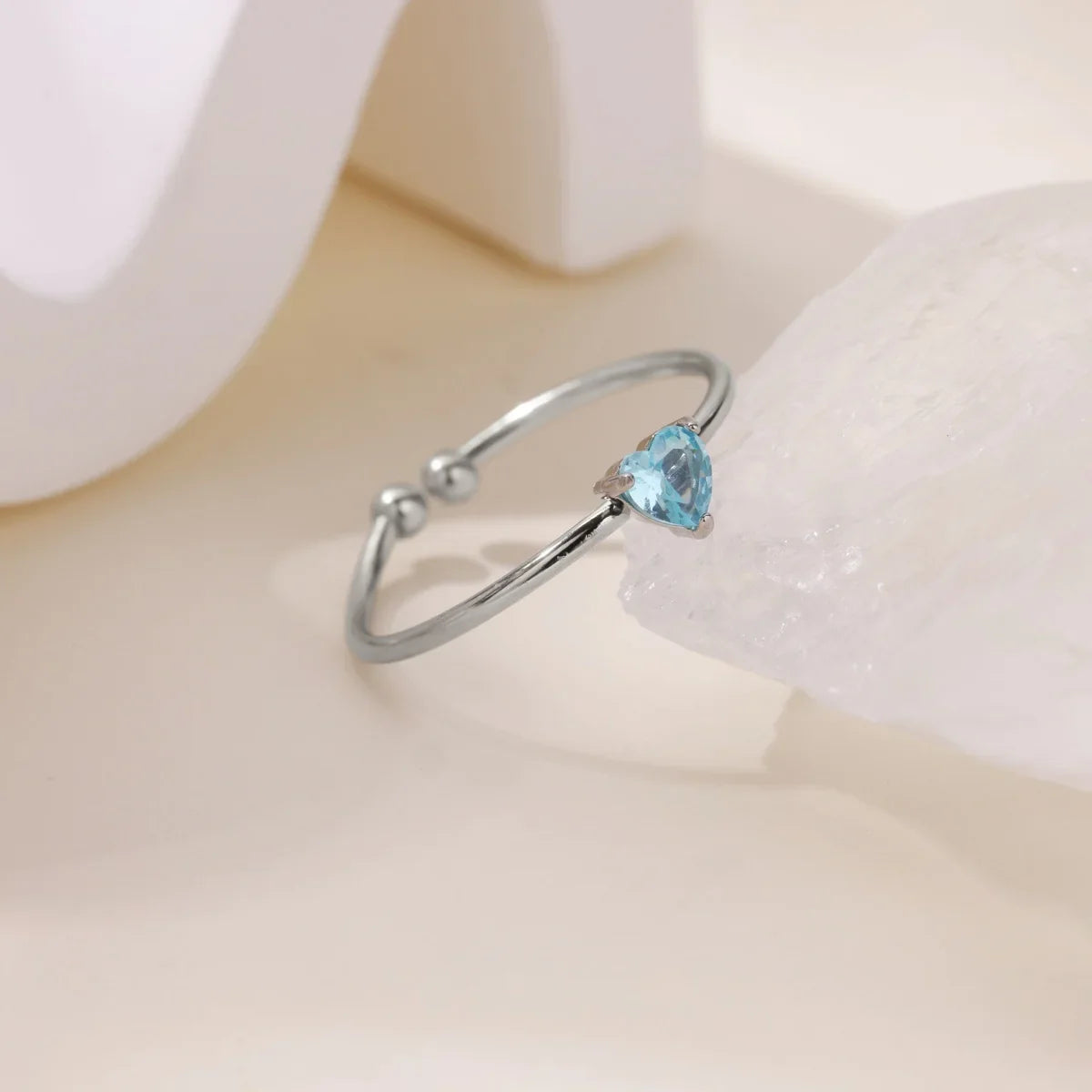 Anillos de corazón con circonita cúbica colorida de 2025 para mujer, joyería de anillo de princesa de acero inoxidable delicado de moda, regalo de boda