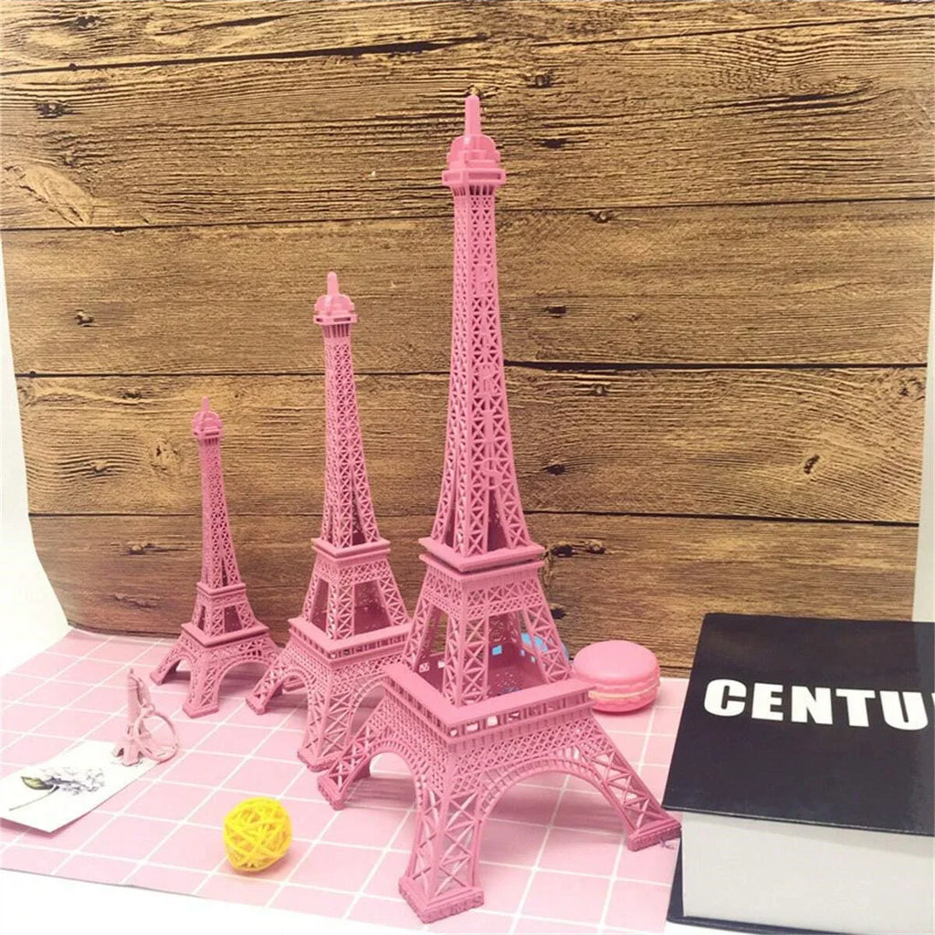 1pc Eiffel Tower Iron Model Art Pink Home Office Decor French-Inspired Gift for Valentine's Day Anniversaries Party Favor