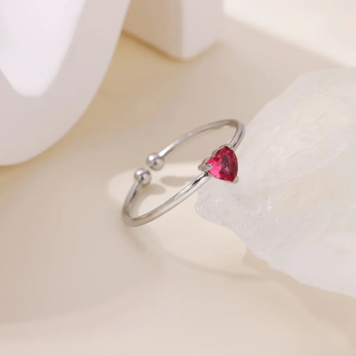 Anillos de corazón con circonita cúbica colorida de 2025 para mujer, joyería de anillo de princesa de acero inoxidable delicado de moda, regalo de boda