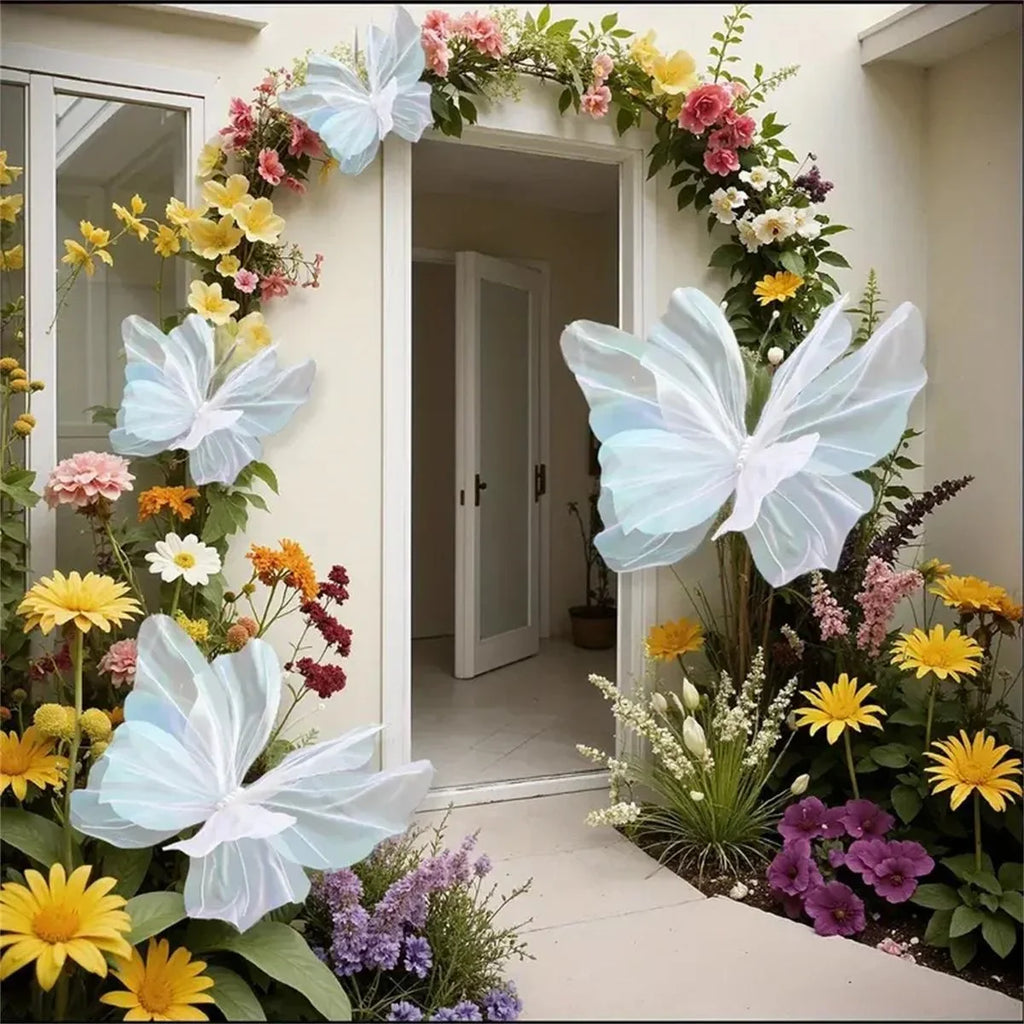 Decoración de pared 3D de mariposa, mariposa artificial para boda, baby shower, fiesta de cumpleaños, suministros de decoración de fiesta de bricolaje, regalo