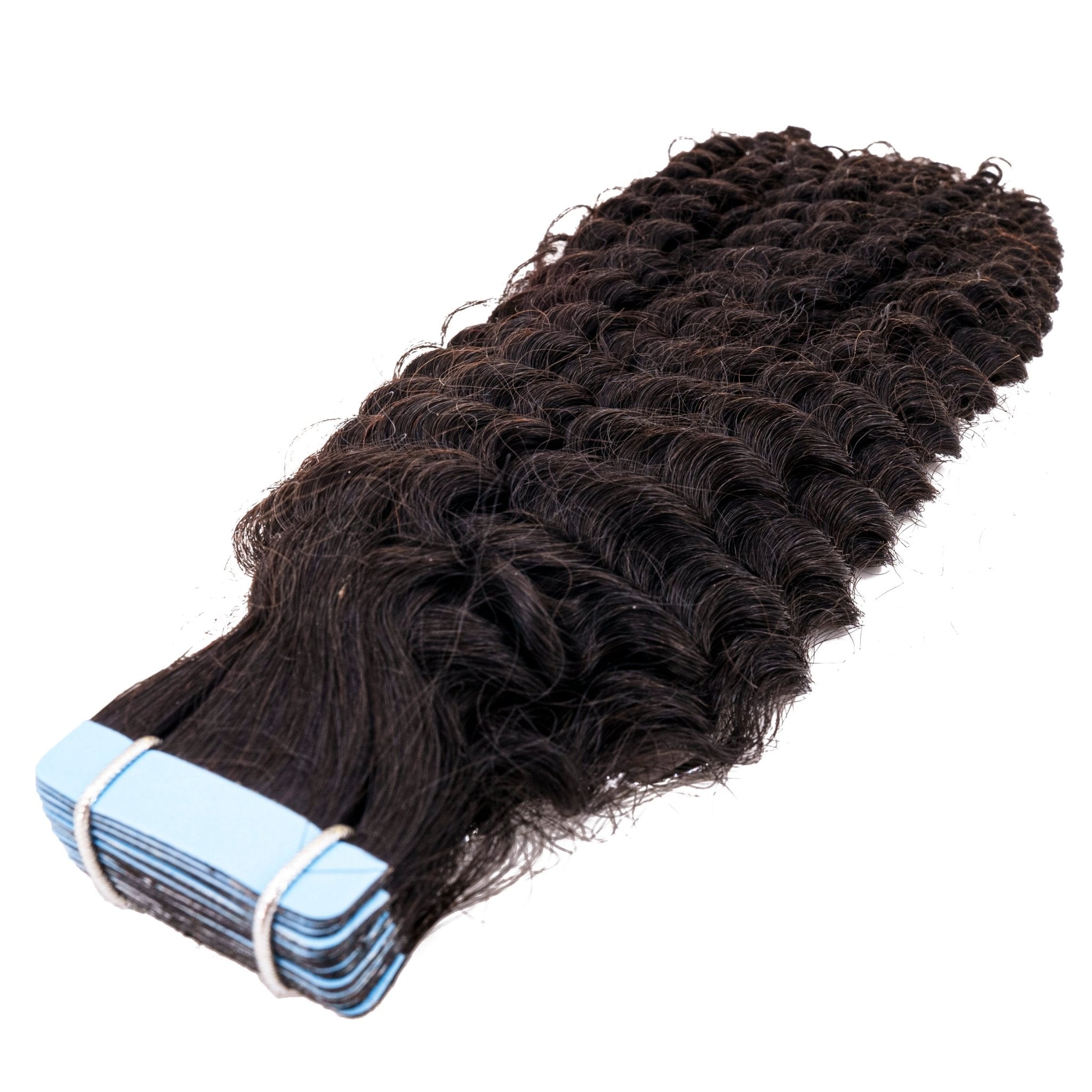 Extensiones de cinta adhesiva de cabello 100% humano rizado afro