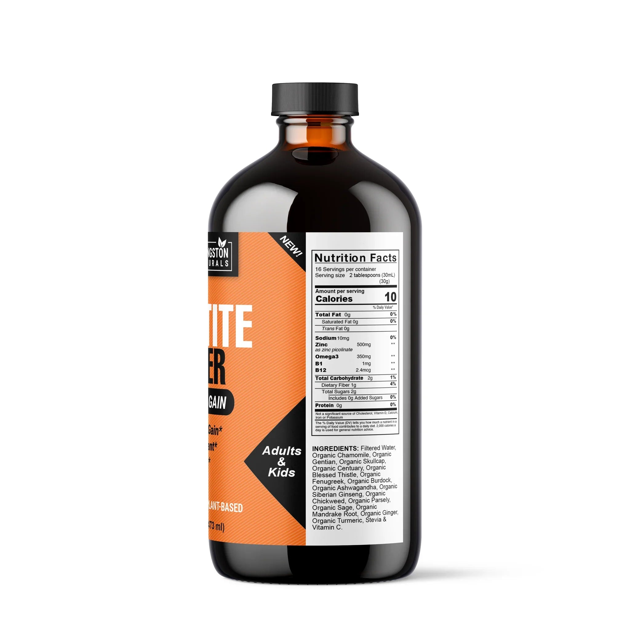 Estimulante Orgánico del Apetito – Fórmula Líquida Herbal para un Aumento de Peso Saludable y Apoyo del Apetito
