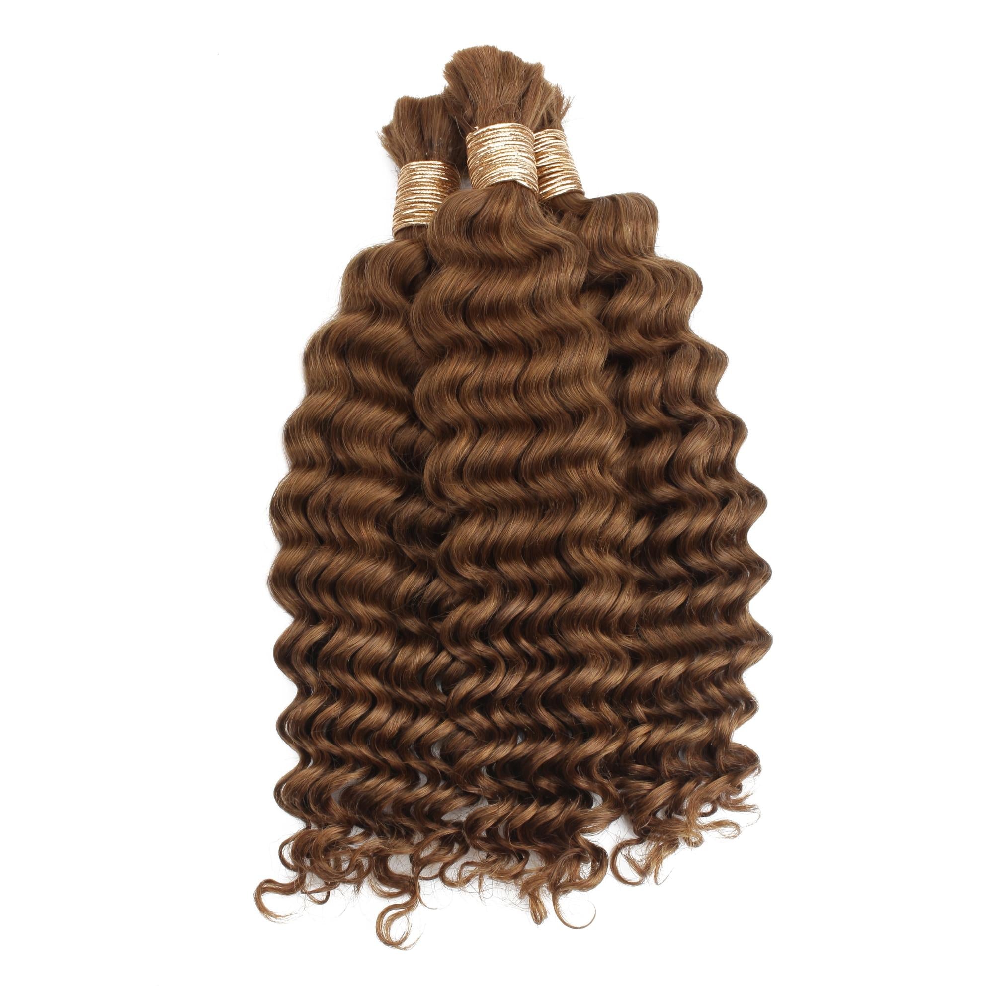 Pelo Trenzado 100% Humano Auburn Deep Wave a Granel