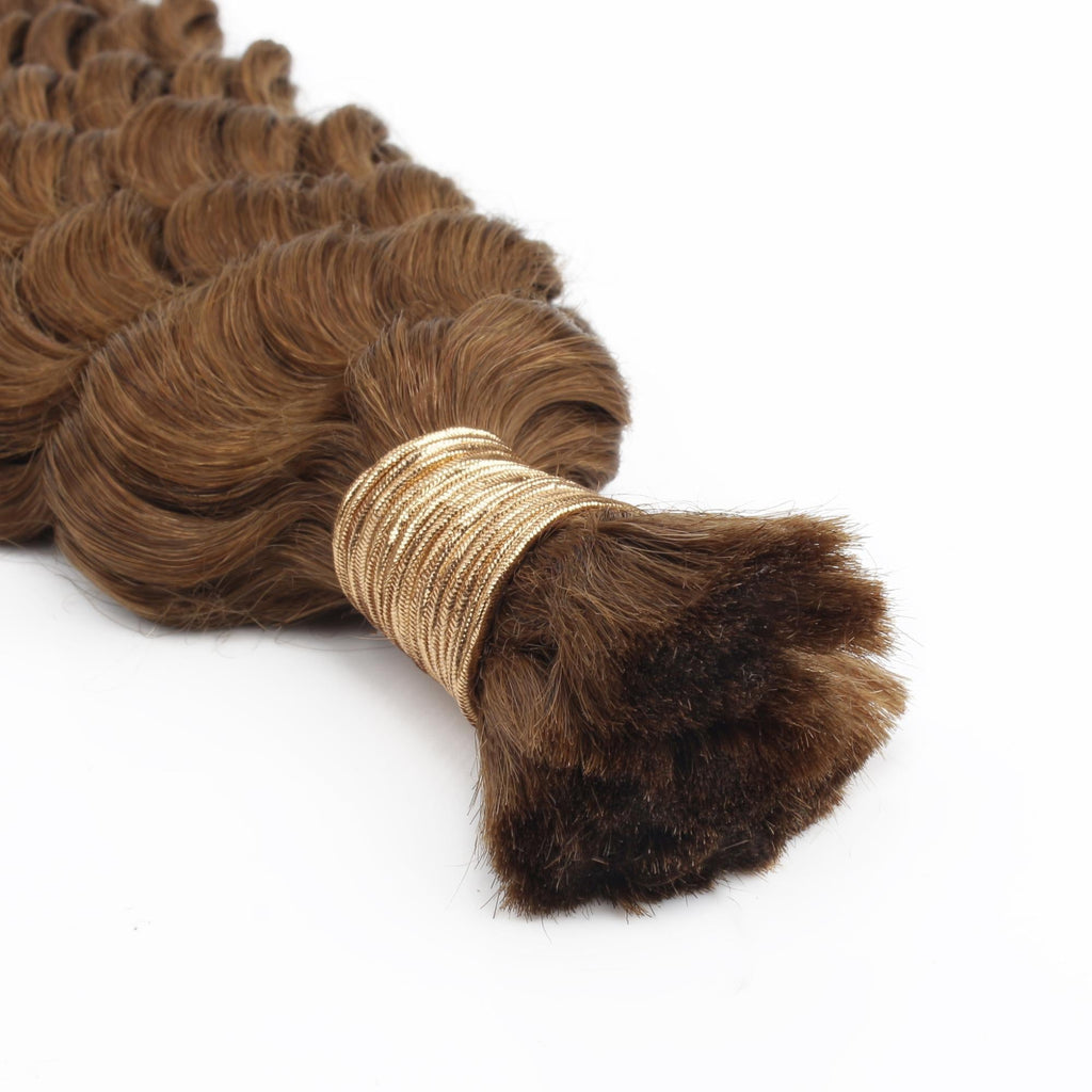 Pelo Trenzado 100% Humano Auburn Deep Wave a Granel