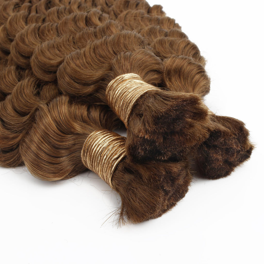 Pelo Trenzado 100% Humano Auburn Deep Wave a Granel