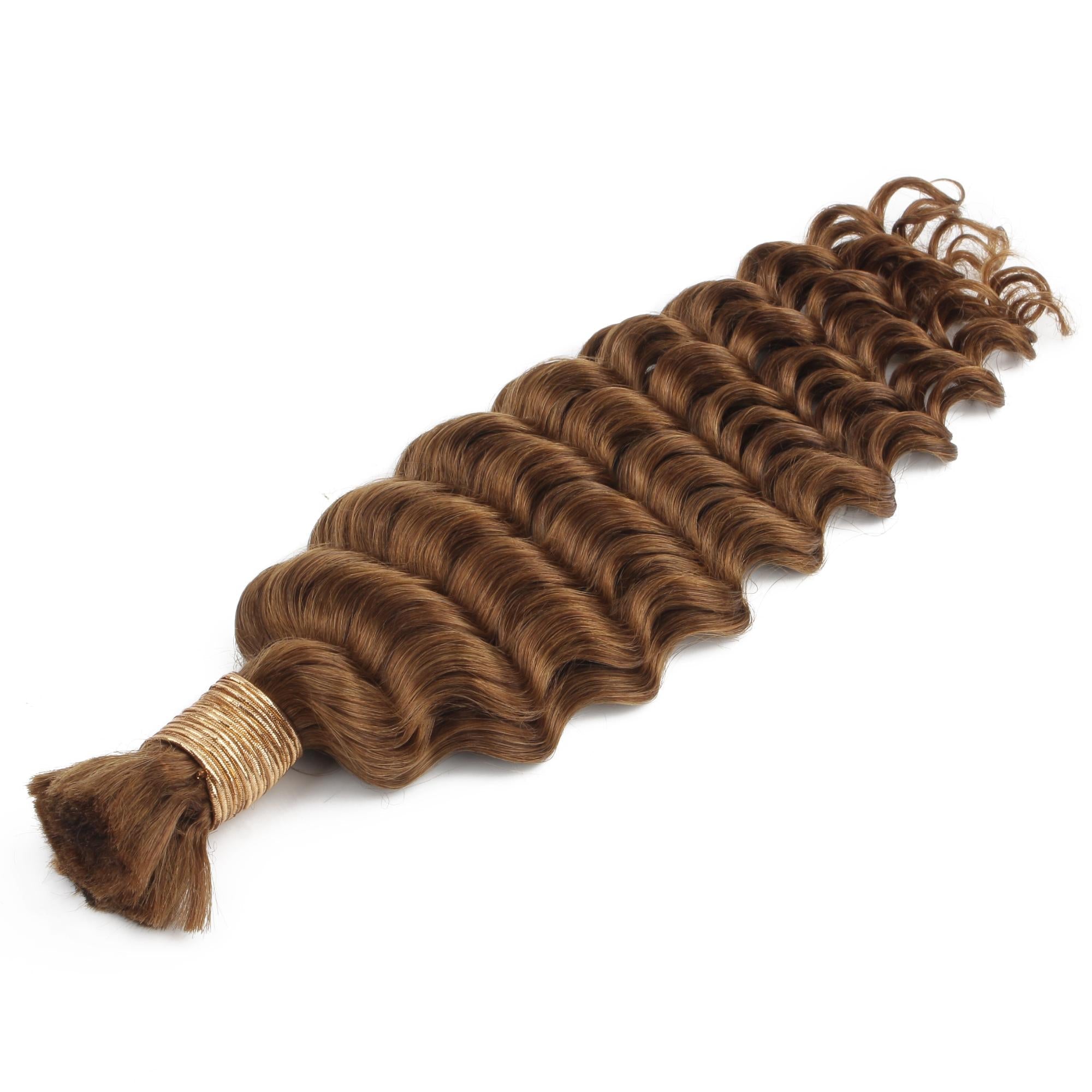 Pelo Trenzado 100% Humano Auburn Deep Wave a Granel