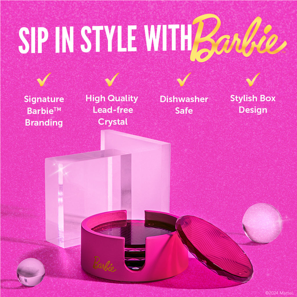 Barbie™ x Dragon Glassware® Posavasos