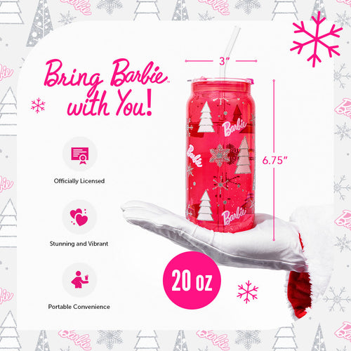 Vasos para beber de Navidad de Barbie™ - 20 oz