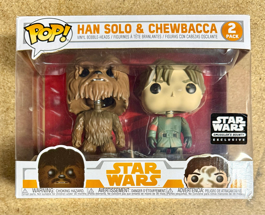 Funko Pop! Han Solo y Chewbacca Encadenados Paquete de 2 Exclusivo Retirado de Bóveda Star Wars 2018