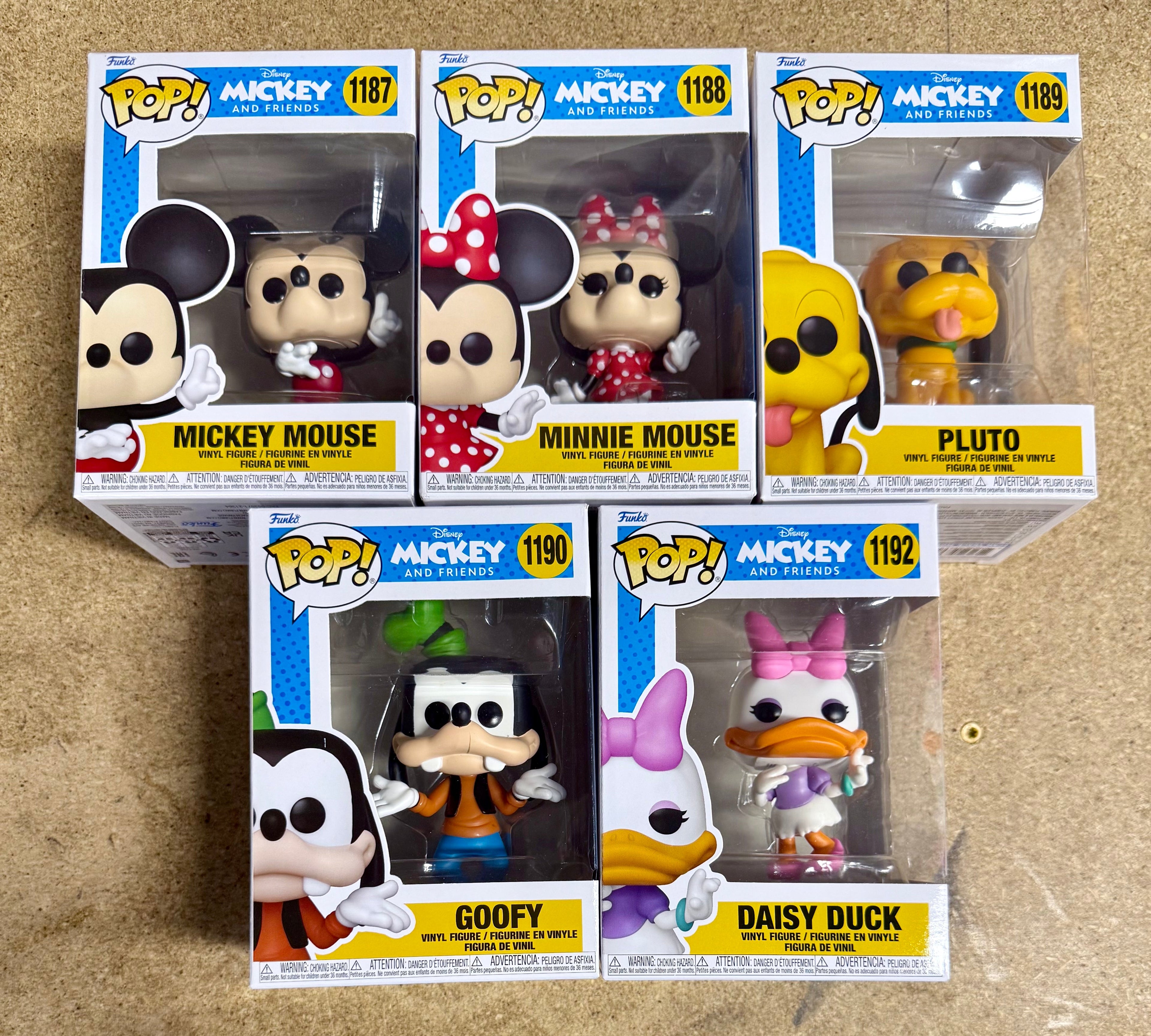 Funko Pop! Disney Mickey Mouse y Amigos Pluto Minnie Daisy Goofy 2022