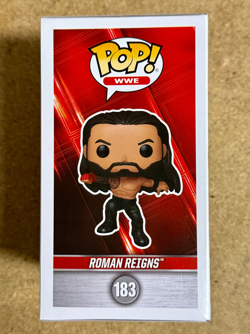 Funko Pop! WWE Roman Reigns (Superman Punch) #183 Luchador Jefe Tribal OTC 2025